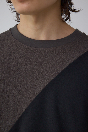 異素材スウィッチンググラフィックTEE 詳細画像