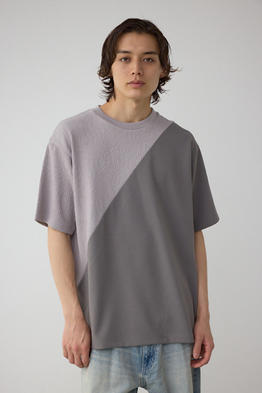 異素材スウィッチンググラフィックTEE 詳細画像