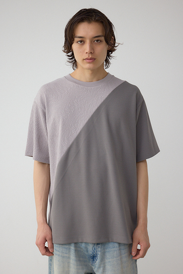 異素材スウィッチンググラフィックTEE 詳細画像