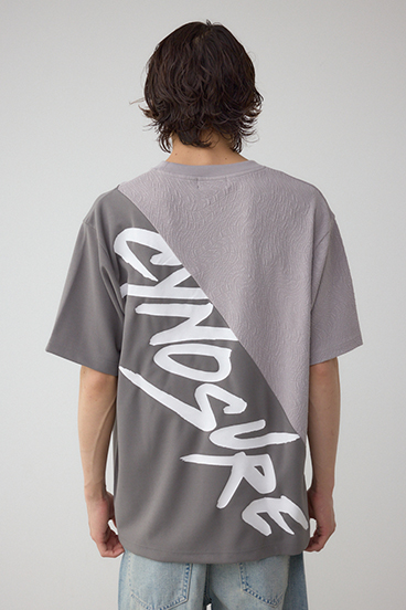異素材スウィッチンググラフィックTEE 詳細画像