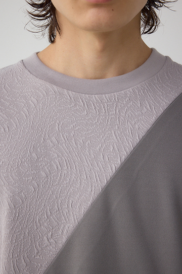 異素材スウィッチンググラフィックTEE 詳細画像