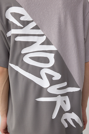 異素材スウィッチンググラフィックTEE 詳細画像