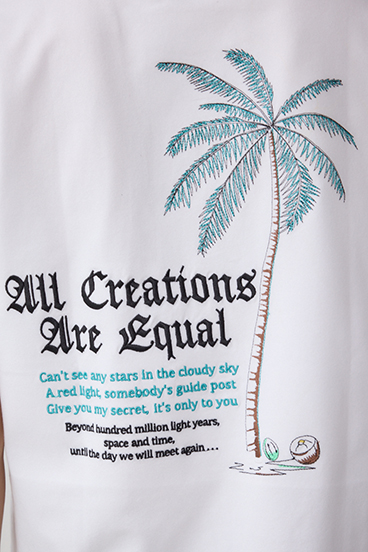 ベア天竺バック刺繍TEE 詳細画像