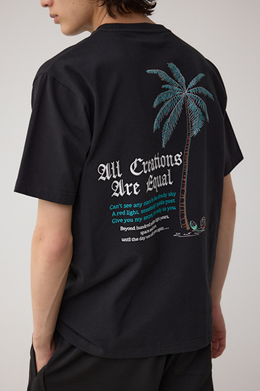 ベア天竺バック刺繍TEE