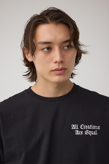 ベア天竺バック刺繍TEE