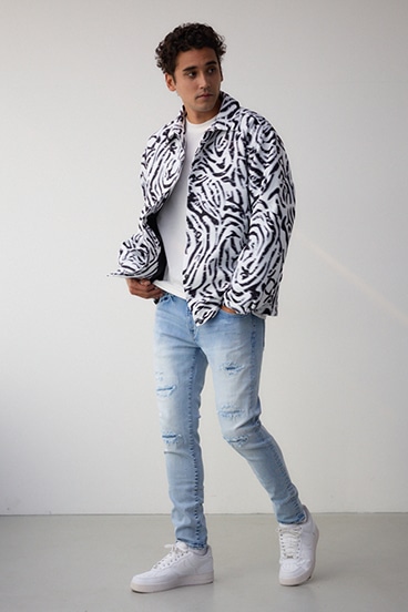 AZUL DENIM リペアスキニー 詳細画像