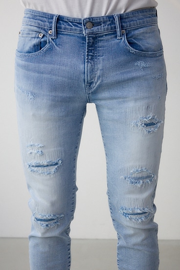 AZUL DENIM リペアスキニー 詳細画像