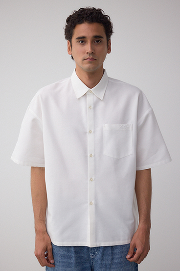 オックスワンポケ刺繍シャツ 詳細画像