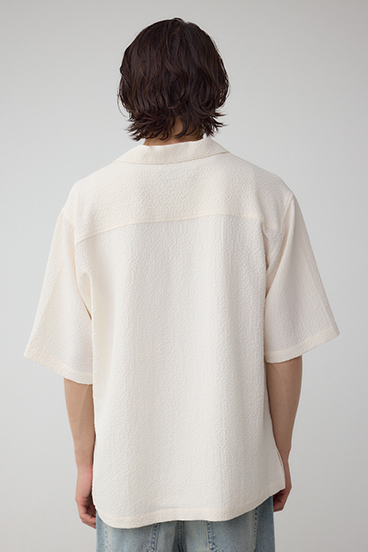 シアサッカーオーバーシャツ 詳細画像