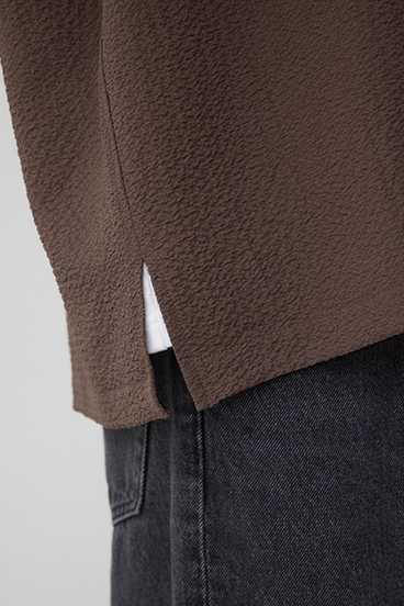 シアサッカーオーバーシャツ 詳細画像