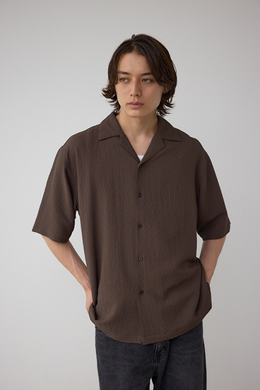 シアサッカーオーバーシャツ 詳細画像