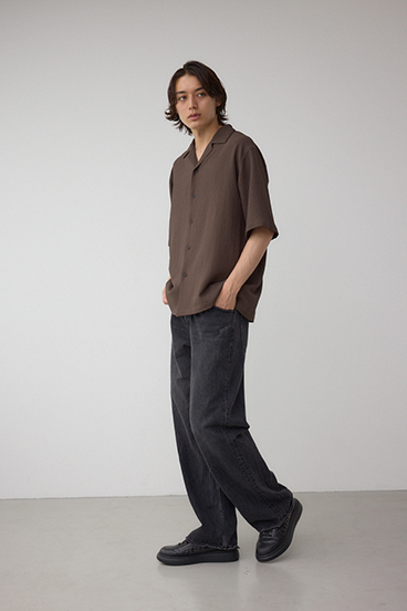 シアサッカーオーバーシャツ 詳細画像