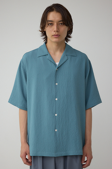 シアサッカーオーバーシャツ 詳細画像