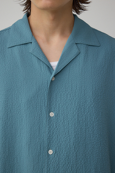 シアサッカーオーバーシャツ 詳細画像