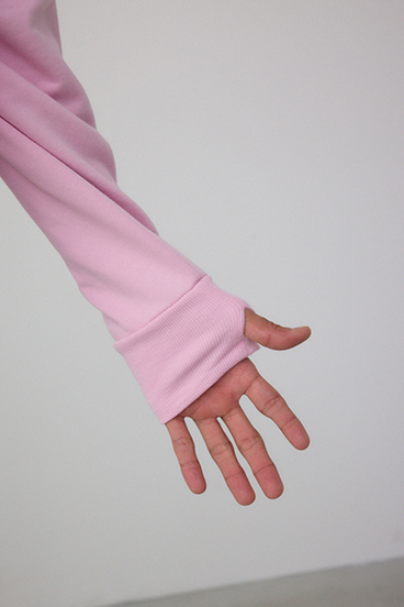 サムホールジップパーカー 詳細画像