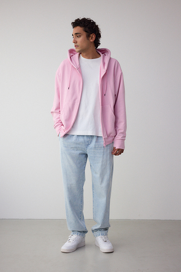 サムホールジップパーカー 詳細画像