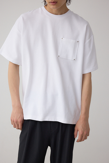 スタッズポケットリップルTシャツ 詳細画像