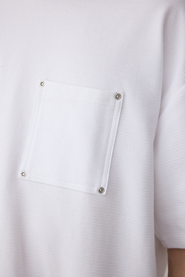 スタッズポケットリップルTシャツ 詳細画像