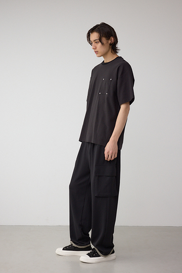 スタッズポケットリップルTシャツ 詳細画像