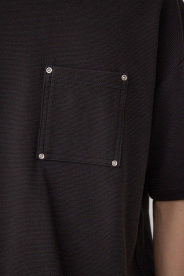 スタッズポケットリップルTシャツ 詳細画像