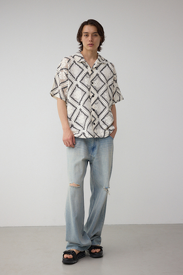 アソートデザインメッシュシャツ 詳細画像