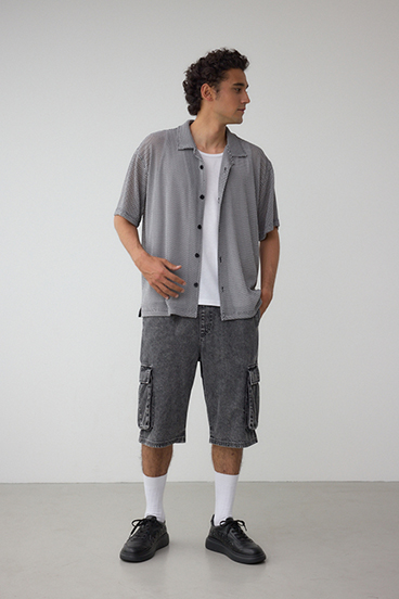 アソートデザインメッシュシャツ 詳細画像