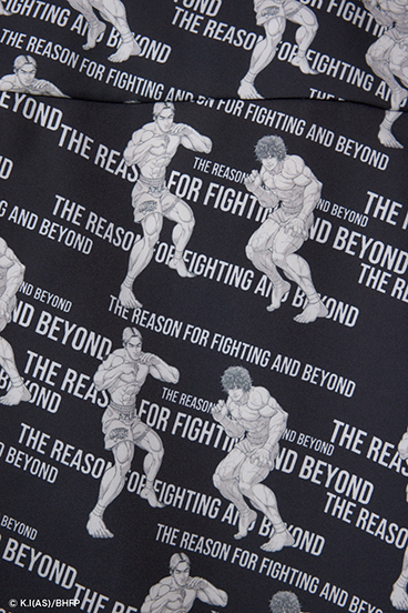 BD×範馬刃牙×AZULコラボ総柄シャツ 詳細画像