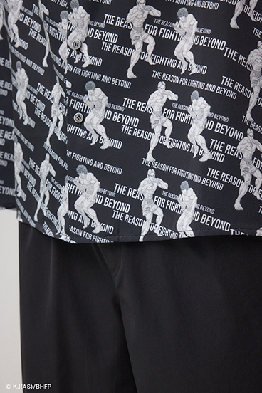 BD×範馬刃牙×AZULコラボ総柄シャツ 詳細画像