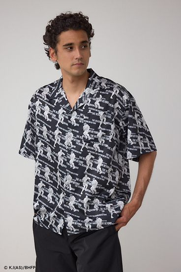 BD×範馬刃牙×AZULコラボ総柄シャツ 詳細画像