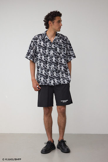 BD×範馬刃牙×AZULコラボ総柄シャツ 詳細画像