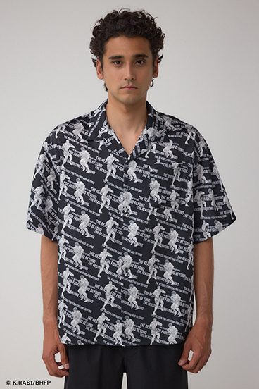 BD×範馬刃牙×AZULコラボ総柄シャツ 詳細画像