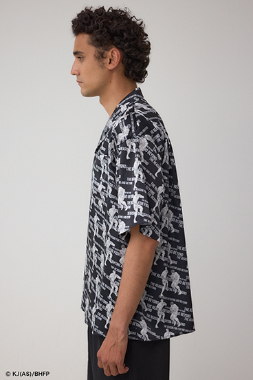 BD×範馬刃牙×AZULコラボ総柄シャツ 詳細画像