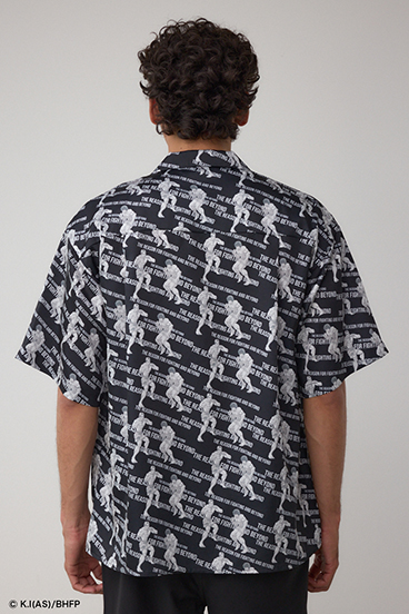 BD×範馬刃牙×AZULコラボ総柄シャツ 詳細画像