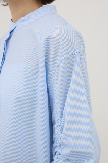 【crie conforto】シャーリングスリーブシャツ 詳細画像