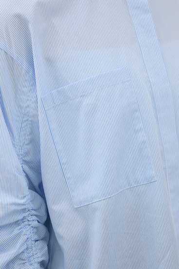 【crie conforto】シャーリングスリーブシャツ 詳細画像