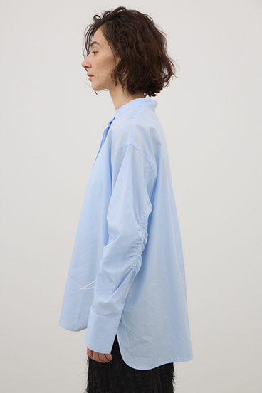 【crie conforto】シャーリングスリーブシャツ 詳細画像
