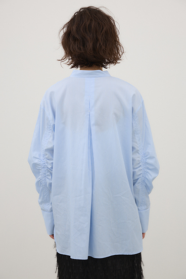 【crie conforto】シャーリングスリーブシャツ 詳細画像