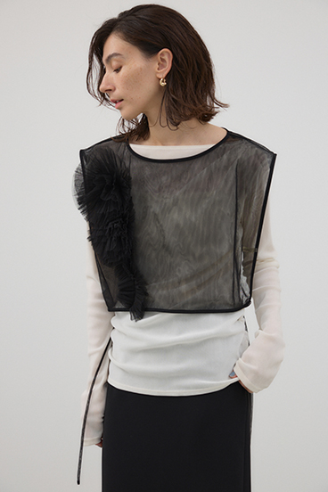 【crie conforto】チュールモチーフベスト 詳細画像