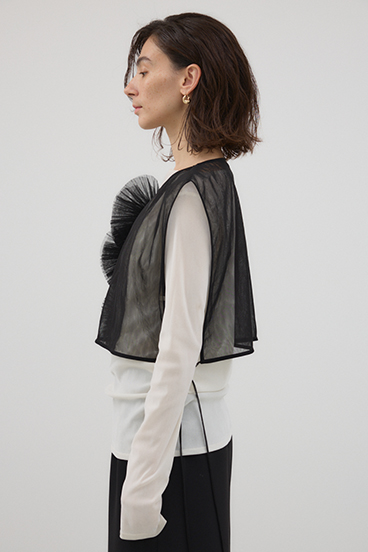 【crie conforto】チュールモチーフベスト 詳細画像