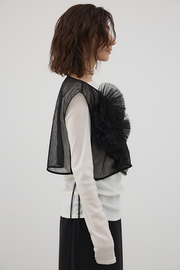 【crie conforto】チュールモチーフベスト 詳細画像