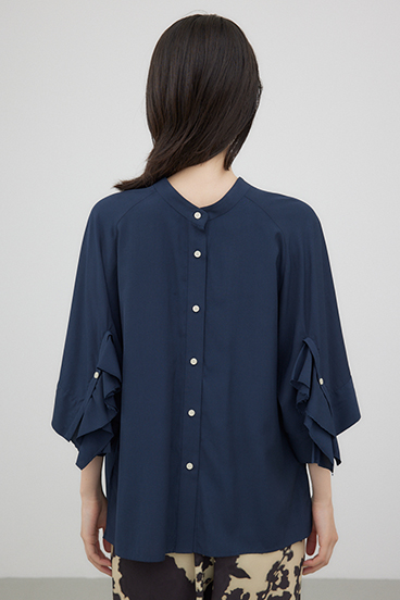 【crie conforto】前後2WAYラッフルテントシャツ 詳細画像