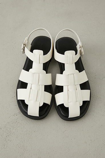 【crie conforto】フラットグルカサンダル 詳細画像