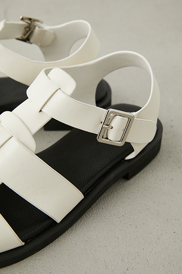 【crie conforto】フラットグルカサンダル 詳細画像