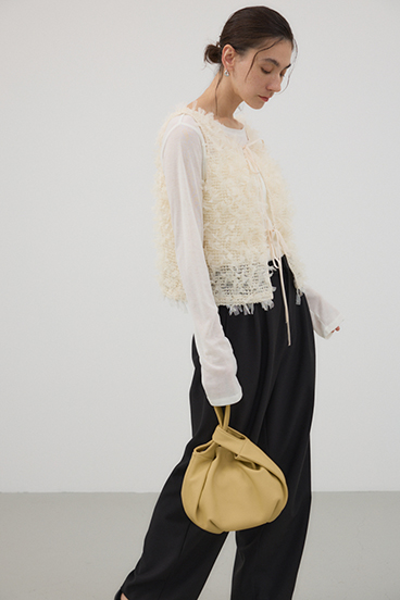 【crie conforto】ワンハンドルラウンドバッグ 詳細画像