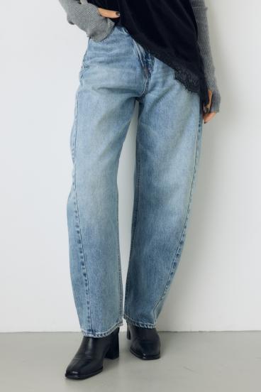 AZUL DENIM クロスベルトバレルデニム