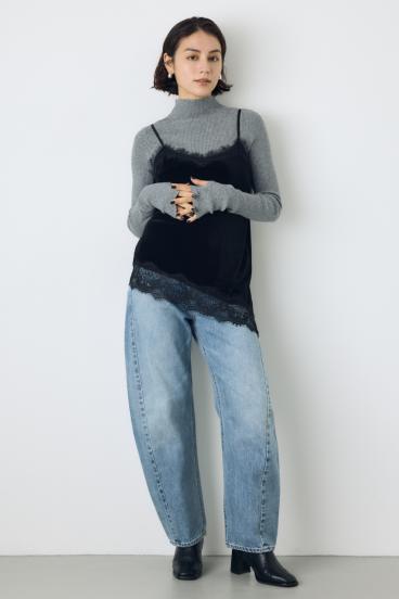 AZUL DENIM クロスベルトバレルデニム 詳細画像