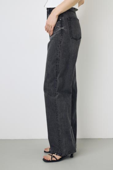 AZUL DENIM ハイウエストワイドデニム