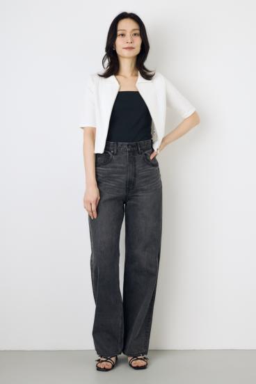 AZUL DENIM ハイウエストワイドデニム 詳細画像