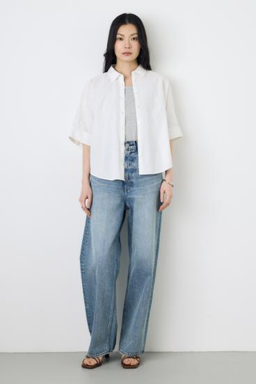 AZUL DENIM ハイウエストワイドデニム 詳細画像