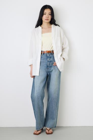 AZUL DENIM ハイウエストワイドデニム 詳細画像